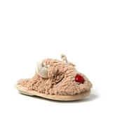 Dearfoams Kids Holiday Christmas Reindeer Scuff Slipper