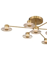 Possini Euro Design Possini Euro Chapman 33 1/2" Wide Warm Gold 7-Light Led Ceiling Light