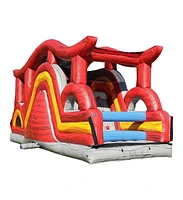 JumpOrange Shadow Obstacle Course Bounce House Inflatable for Kids and Adults with Blower, Commercial Grade, Pop Ups, Outdoor Indoor