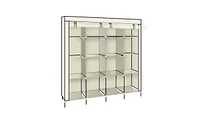 Slickblue 67" Portable Clothes Closet with 12 Shelves and 4 Side Pockets for Efficient Storage Solutions