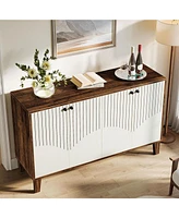 Tribesigns Sideboard Buffet Cabinet with Storage, 55