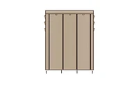 Slickblue 69" High-Leg Cloth Wardrobe with Non-Woven Fabric for Easy Assembly and Stylish Storage