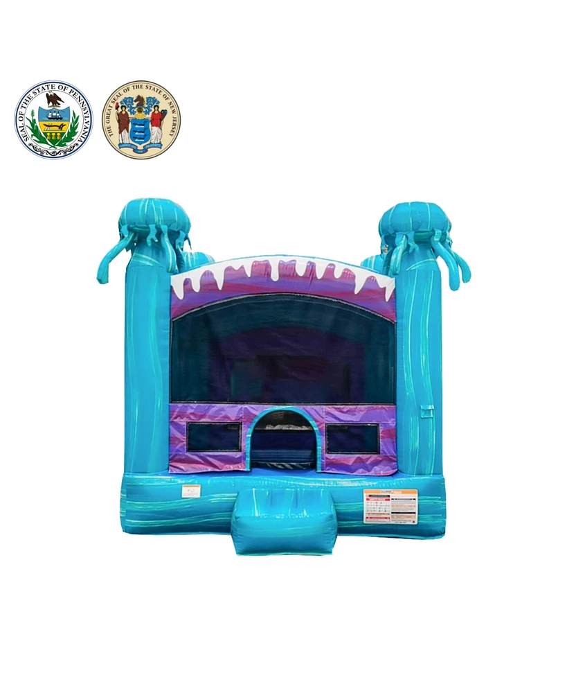 JumpOrange Electric Commercial Grade Bounce House Inflatable 13 x 13 (with Blower), for Kids 5