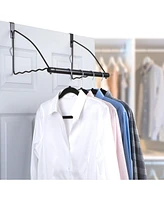 Florida Brands Over The Door Hanger Expandable Rod for Clothes, Towels.