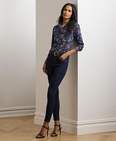 Lauren Ralph Women's Classic-Fit Floral Cotton Voile Shirt