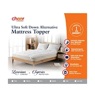 Cheer Collection 180TC Down Alternative Mattress Topper