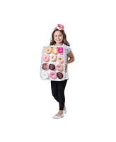 Dress Up America Doughnut Box Tunic & Headband Costume Set - Kids Girls