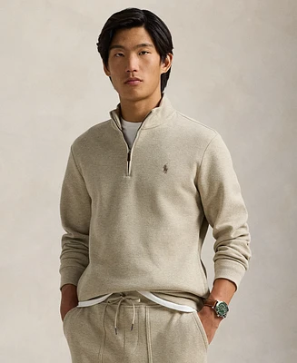 Polo Ralph Lauren Men's Double-Knit Mesh Quarter-Zip Pullover