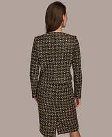 Donna Karan New York Women's Tweed Button-Front Jacket