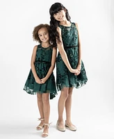 Rare Editions Big Girls Burnout Velvet Dress