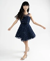 Rare Editions Big Girls Sequin Soutache Social Dress