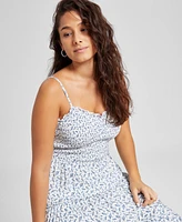 And Now This Petite Smocked Tiered Midi Dress, Exclusively at Macy's