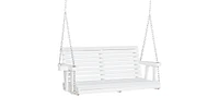 Slickblue 2-Seater Outdoor Patio Swing Chair with Cup Holders