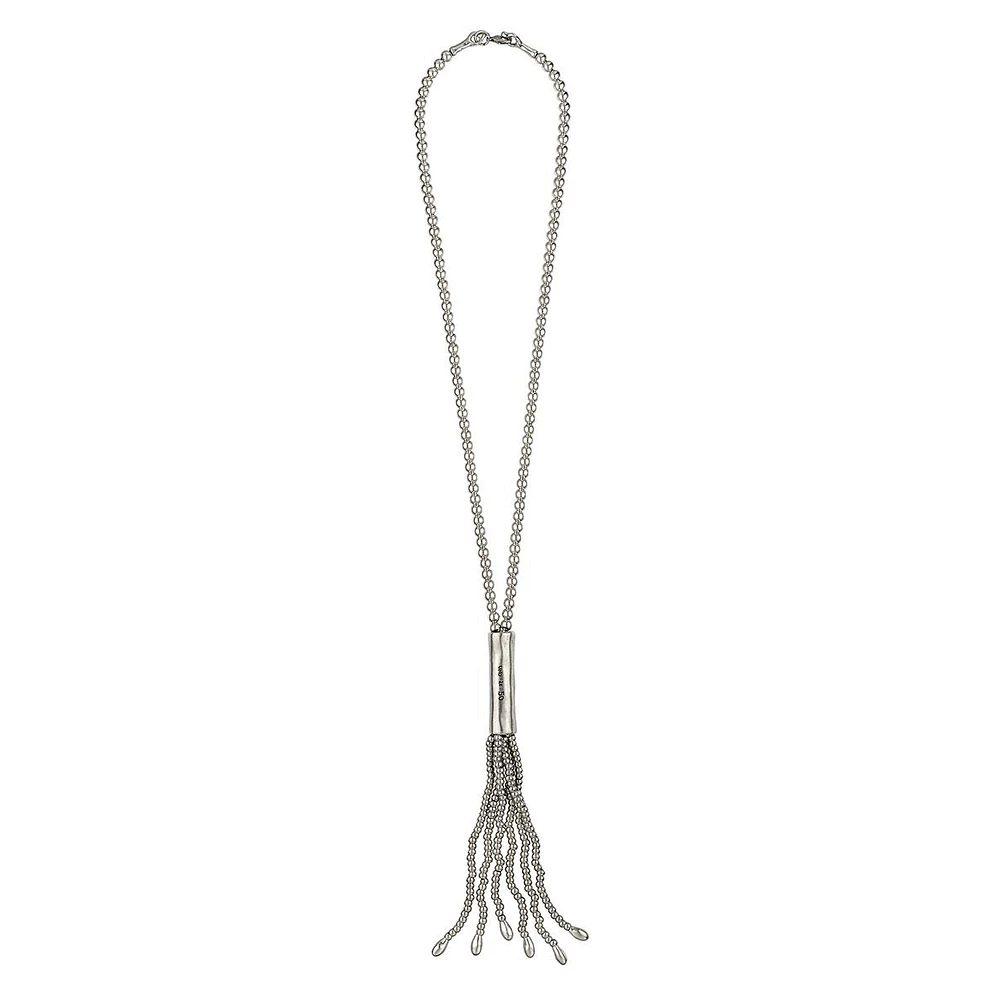 UNOde50 Sterling Silver Plated Whip Necklace