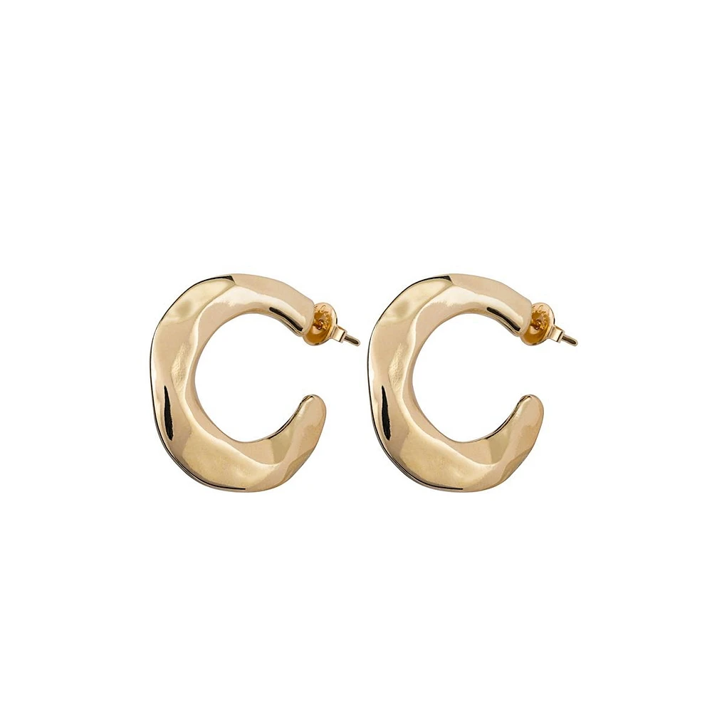 UNOde50 Metal Alloy Banana Shaped Earrings