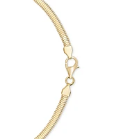 Macy's Diamond Cut Snake Chain 18" Necklace (3mm) in 10k Yellow Gold