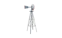 Slickblue 8FT Weather-Resistant Yard Garden Windmill for Outdoor Decoration