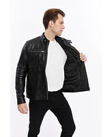 Furniq Uk Men's Genuine Leather Jacket