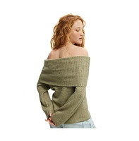 Cotton On Women's Luxe Off Shoulder Pullover