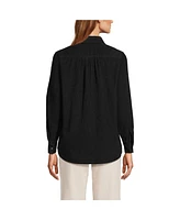 Lands' End Women's Pincord Button Front Shirt