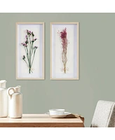 Streamdale Furniture Avant Garden Dried Flower 2-Piece Shadow Box Wall Decor Set