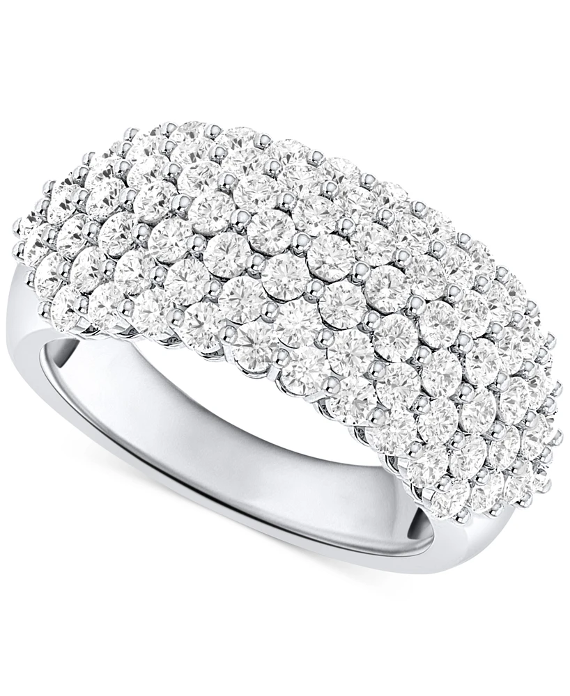 Forever Grown Diamonds Lab-Grown Diamond Pave Band (2 ct. t.w.) Sterling Silver