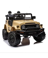 Streamdale Furniture Toyota Fj Cruiser Kids Ride On Car, Remote Control, Three Speed, Usb, Mp3