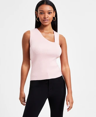 Bar Iii Women's Asymmetrical Cutout Sweater Tank, Exclusively at Macy's