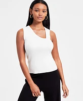 Bar Iii Women's Asymmetrical Cutout Sweater Tank, Exclusively at Macy's