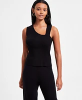 Bar Iii Women's Asymmetrical Cutout Sweater Tank, Exclusively at Macy's