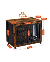 Streamdale Furniture Durable & Chic Dog Crate Safe Retreat, Stylish Elegance