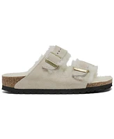 Birkenstock Women's Arizona Shearling Suede Leather Sandals from Finish Line