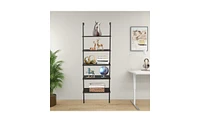 Slickblue Industrial 5-Tier Modern Ladder Shelf for Home and Office