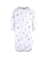Gerber Baby Boys Gowns with Mitten Cuffs, 4-Pack
