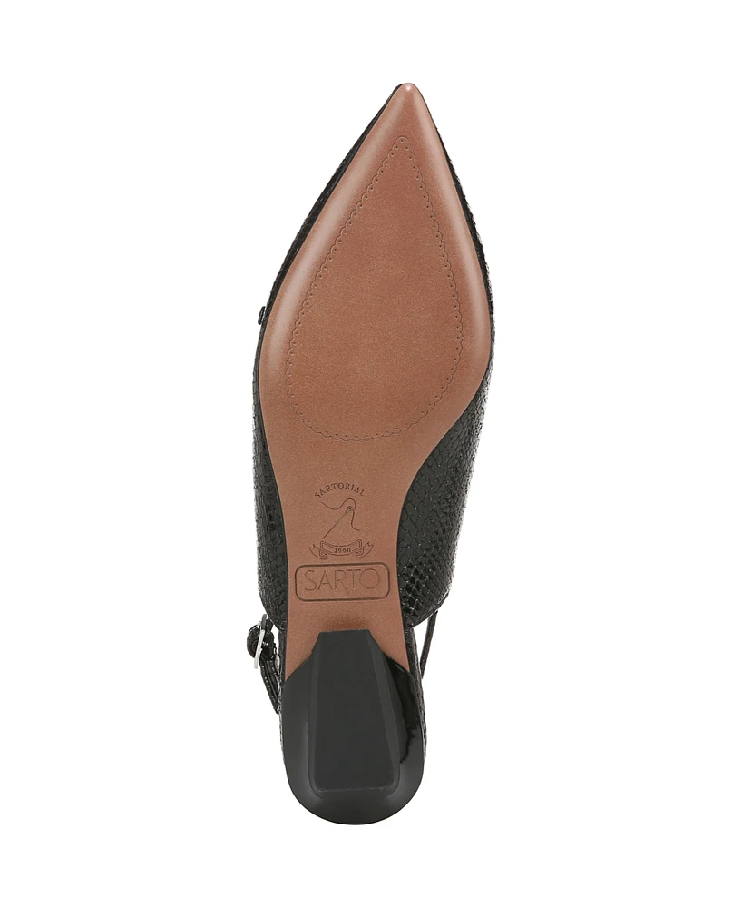 Sarto by Franco Women's Emma Pointed Toe Mary Jane Flats