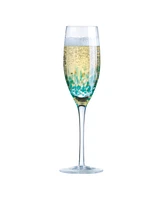 Anton Studio Designs Speckle Champagne Flutes, Set of 4