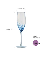 Anton Studio Designs Speckle Champagne Flutes, Set of 4