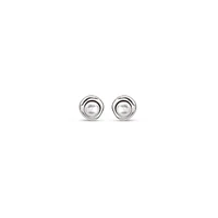 UNOde50 Sterling Silver Metal Clad Stud Earrings