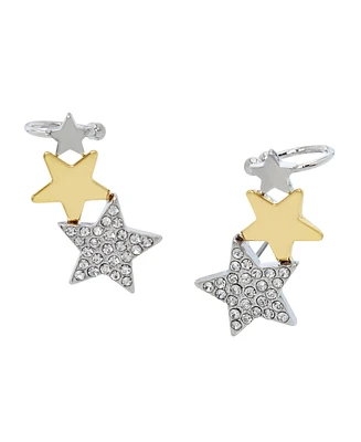 Betsey Johnson Faux Stone Midnight Magic Starry Crawler Earrings