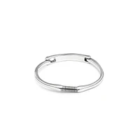 UNOde50 Rigid Sterling Silver Beret Clasp Bracelet