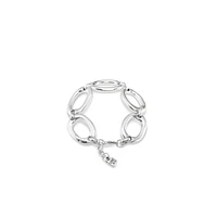 UNOde50 Sterling Silver-Plated Metal Alloy Oval Links Bracelet