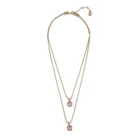 UNOde50 18K Gold Plated Metal Alloy Double Chain Necklace