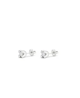 UNOde50 Sterling Silver Plated Metal Alloy and White Zircon Earrings