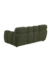 Streamdale Furniture Usa human body 2 seater sofa, deep marshmallow green boucle