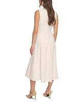 Calvin Klein Women's Sleeveless Pleated Midi Dress