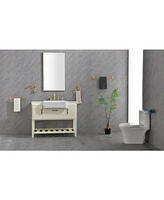 Streamdale Furniture 40x24 Led Lighted Bathroom Wall Mounted Mirror With High Lumen+Anti-Fog Separately Control