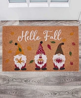 Vcny Home Hello Fall Gnome Coir Outdoor Doormat, 18" x 30"