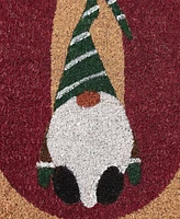 Vcny Home Joy Gnome Christmas Coir Outdoor Doormat, 18" x 30"