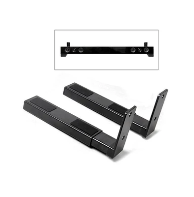 Pyle Universal Wall Mount Sound Bar Speaker Brackets, Adjustable Center Channel Hanging Mounts