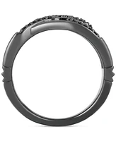 Disney Enchanted Vault Black Diamond Maleficent Ring (1/6 ct. t.w.) in Black Rhodium-Plated Sterling Sliver